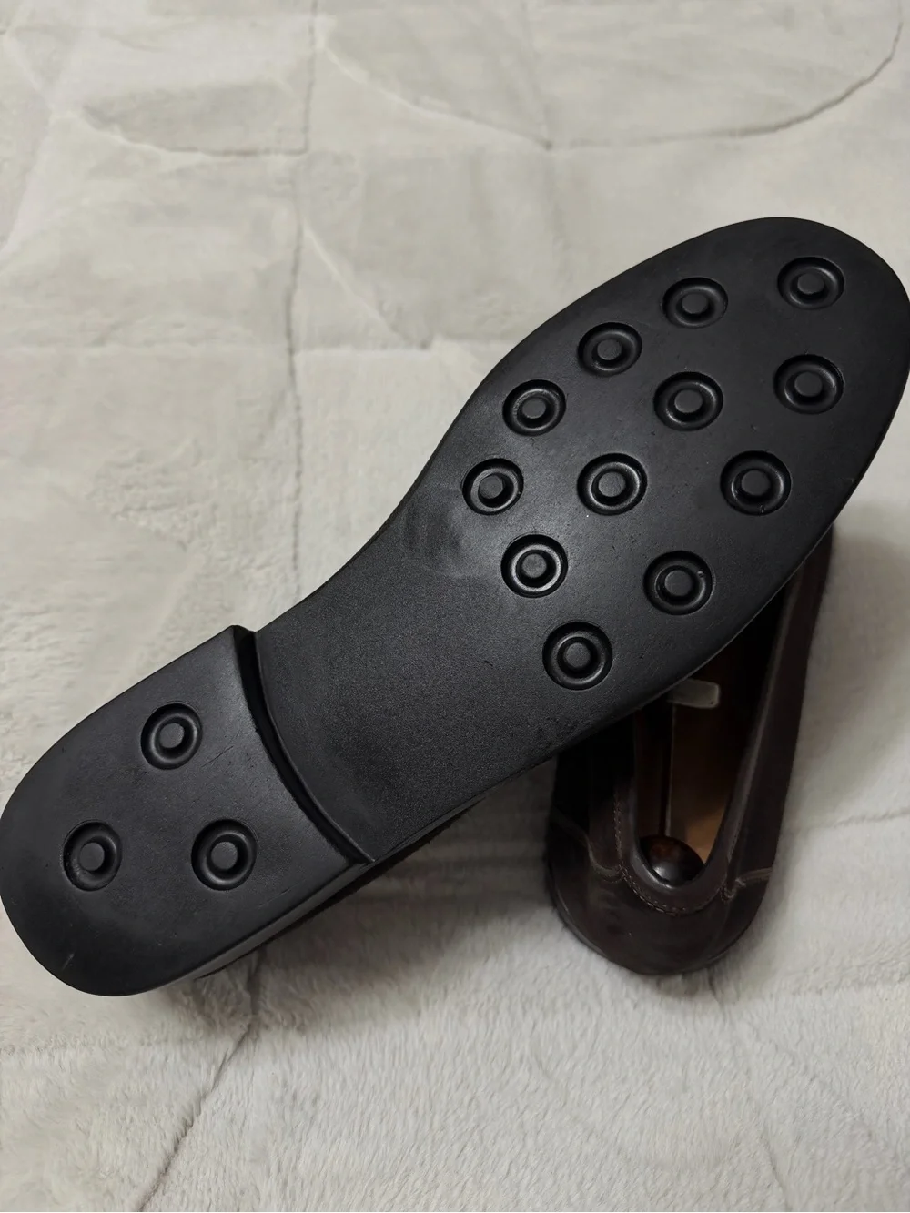 MINT! $950 Salvatore Ferragamo Dark Brown Suede Gancini Buckle Bit Loafers 11 D